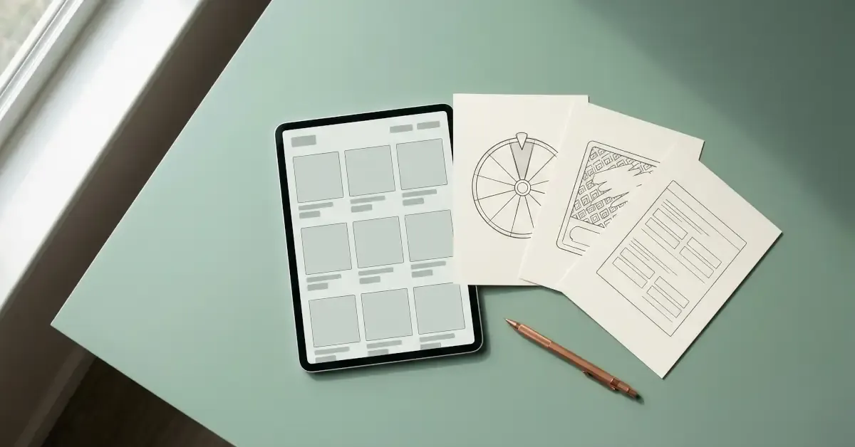E-ticaret mağazası için oyunlaştırma popup planlaması: çarkıfelek, kazı kazan ve quiz wireframe mockupları
