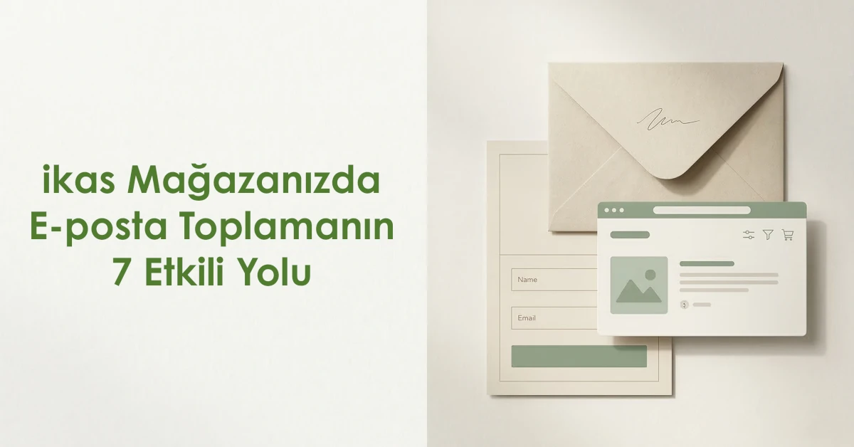 ikas Mağazanızda E-posta Toplamanın 7 Etkili Yolu