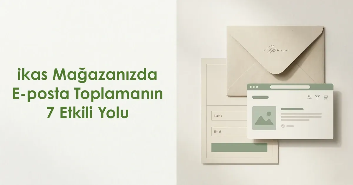 ikas Mağazanızda E-posta Toplamanın 7 Etkili Yolu